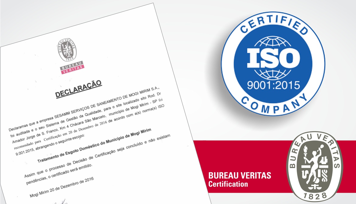 SESAMM conquista ISO 9001:2015